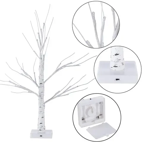 

60cm Birch Light Tree LED Easter Decor Easter Eggs Hanging Ornaments Tree Happy Easter Decorations For Home Table Easter gift