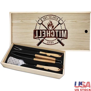 Custom Engraved BBQ Tools Set 1