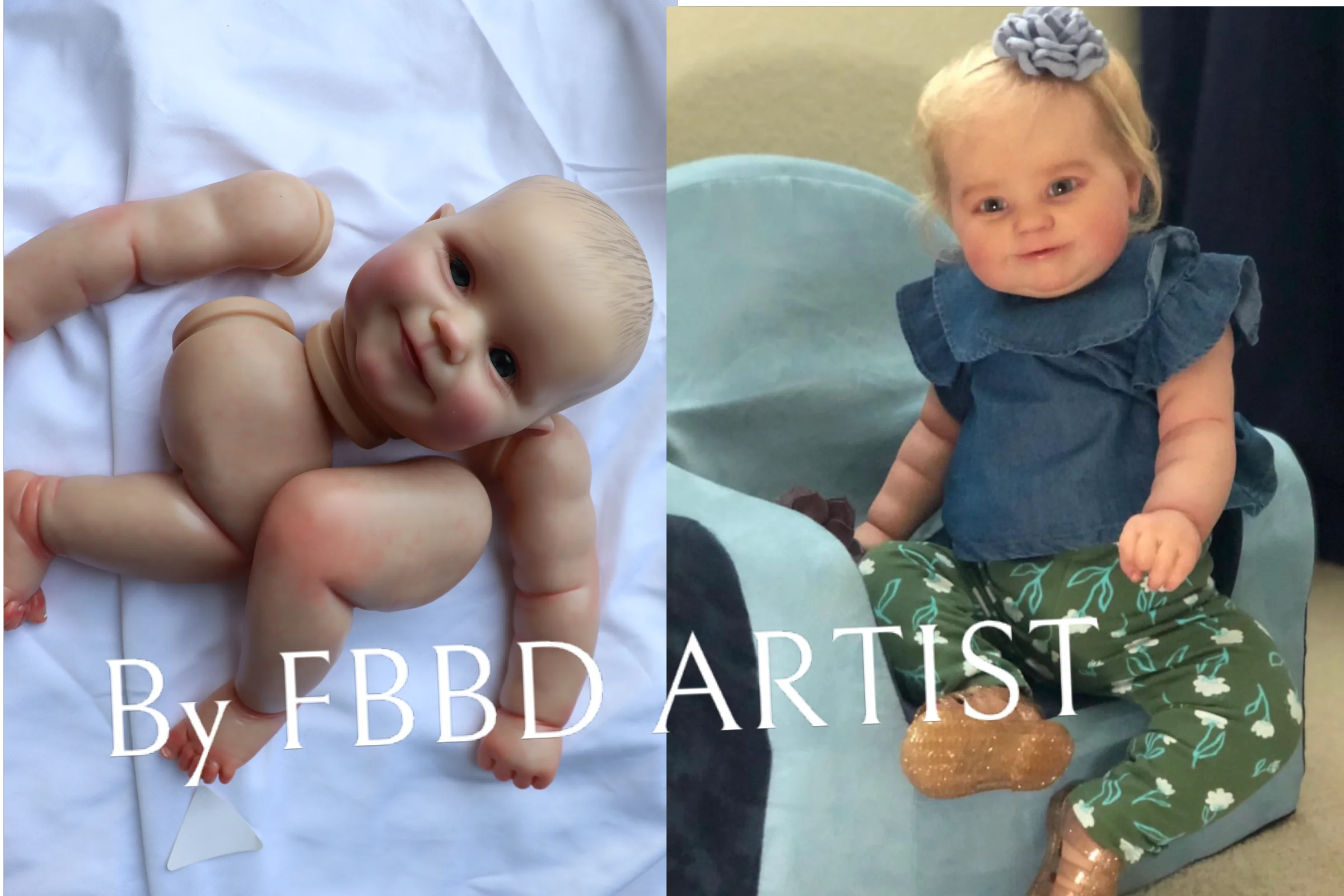 FBBD Artist Collection 22inch Reborn Baby Doll Maddie Already Painted Kits With Painted Hiar Unassebled Kit Dolls For Children kokos emily мастурбатор вагина с богатым рельефом artist collection series