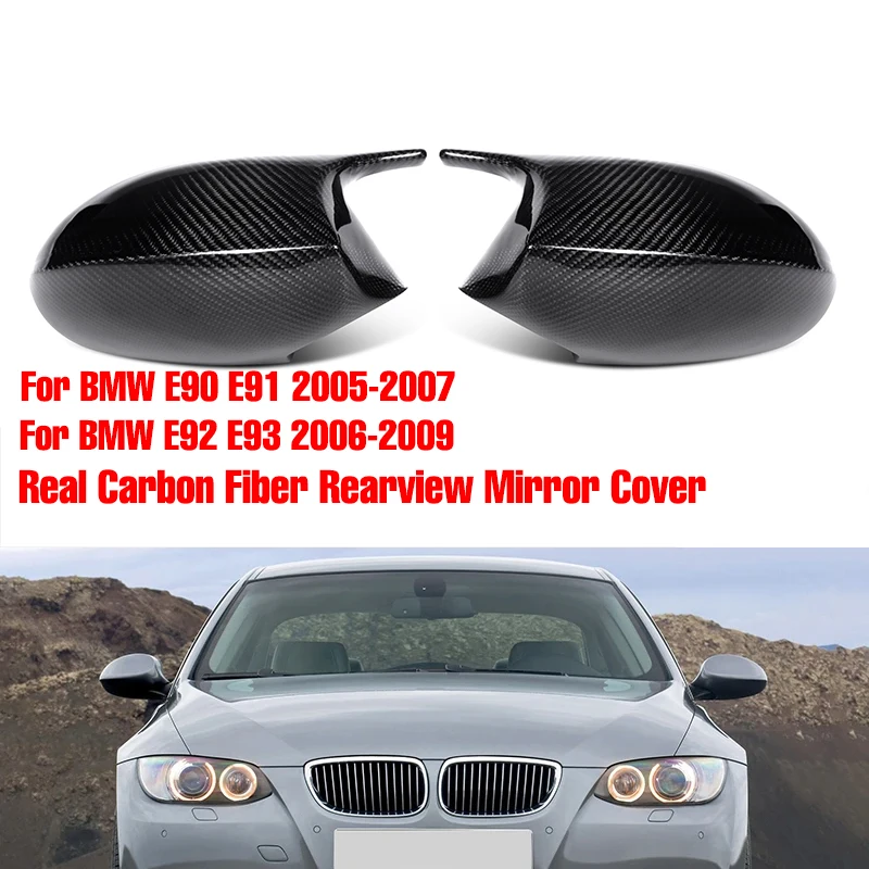 Cuztom Tuning Fits for 2007-2013 BMW E90/E92/E93 M3 Full Dry Carbon Fiber  Side Mirror Replacement Cover Caps 並行輸入品