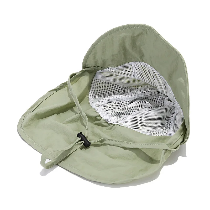 Summer Toddler Sun Hat with Shawl Soft Brim Quick Dry Outdoor Activities Cap for 1-3Y Boys and Girls Beach UV Protection Hat