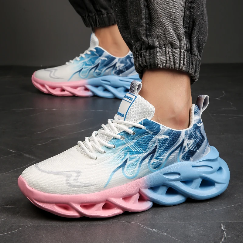 Description Picture 6 of itemRunning Shoes Men Lightweight Breathable Soft Casual Tennis Shoes Fashion Mesh Breathable Sneakers for Men