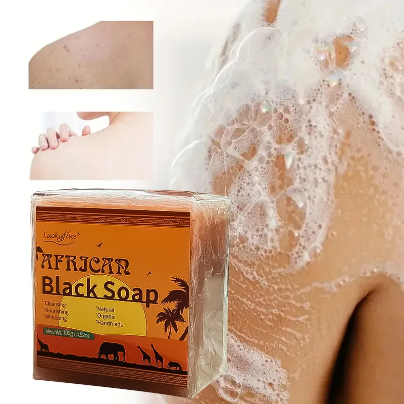 African Black Soap Deep Cleansing Exfoliator To Relieve Dry Rough Delicate Skin Body Cleansing Hand Soap hand soap