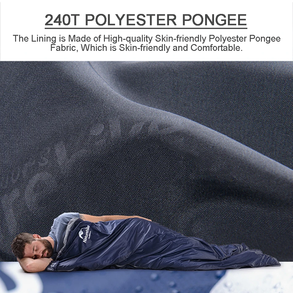 Naturehike Sleeping Bag 190x75cm Travel Sack Ultralight For Spring Summer Outdoor Camping Hiking Climbing Sleeping Bed Lazy Bags