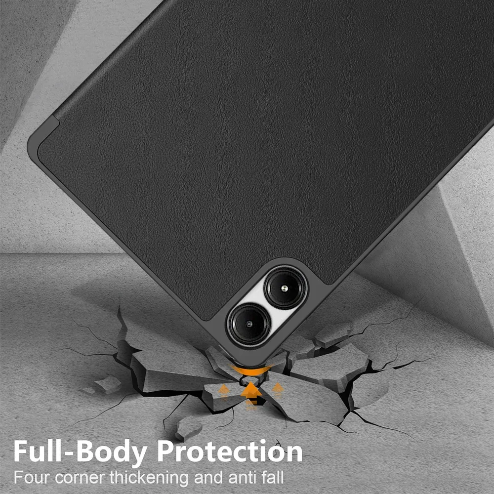 Versatile Smart Tablet Case with Pen Slot and Tri-Fold Design