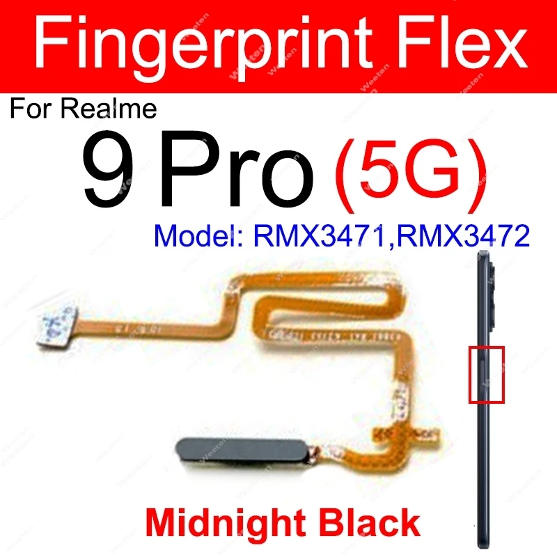 Fingerprint Sensor Flex Cable Power Button Touch Flex Ribbon Replacement