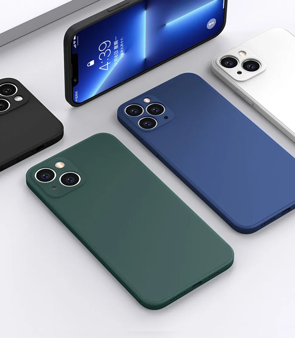 iPhone Case Phone Case Phone Protector Cover For iPhone 16 14 15 Pro Max Case Luxury Original Silicone Full Protect Soft TPU Cover For iPhone 11 12 13 16 Pro Phone Cases