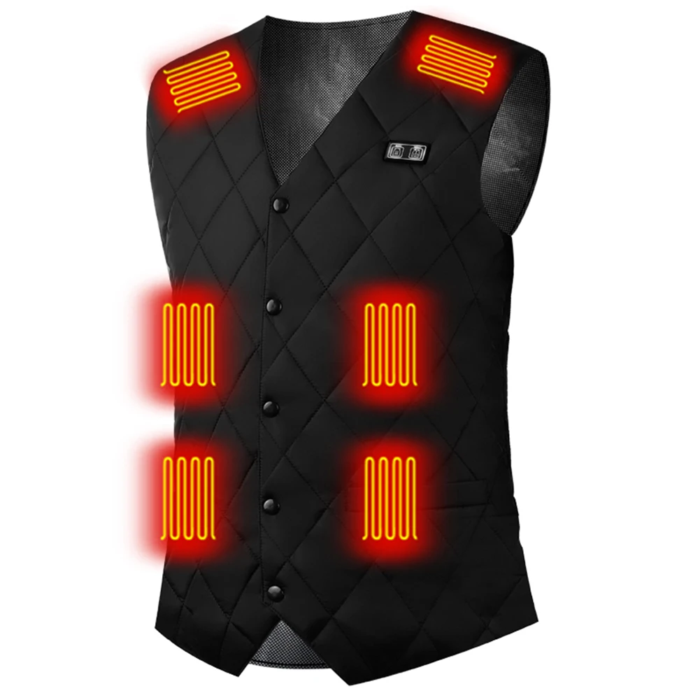 16 Places Zones Thermal Clothing 3 Gears Thermal Electric Heating Clothing USB Charging Electric Heating Vest for Camping Hiking heated jacket