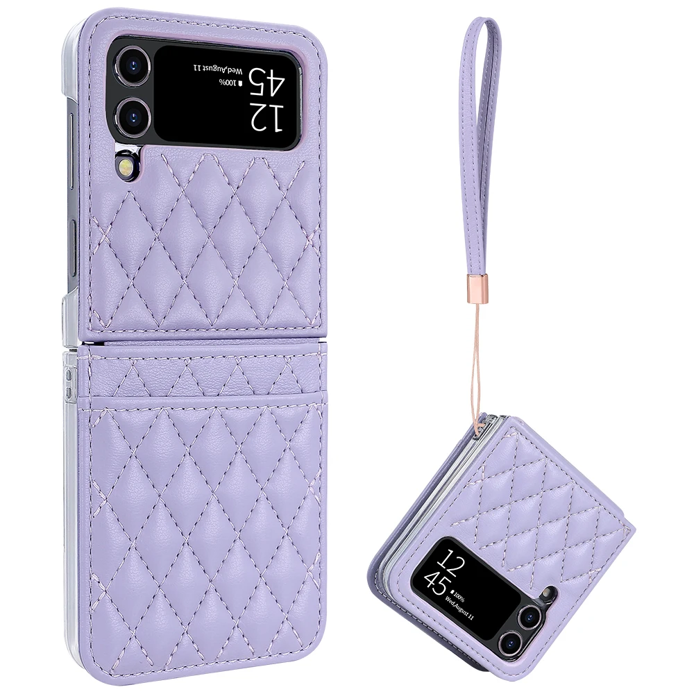 Luxurious Green PU Leather Phone Case with Wrist Strap and Card Slot