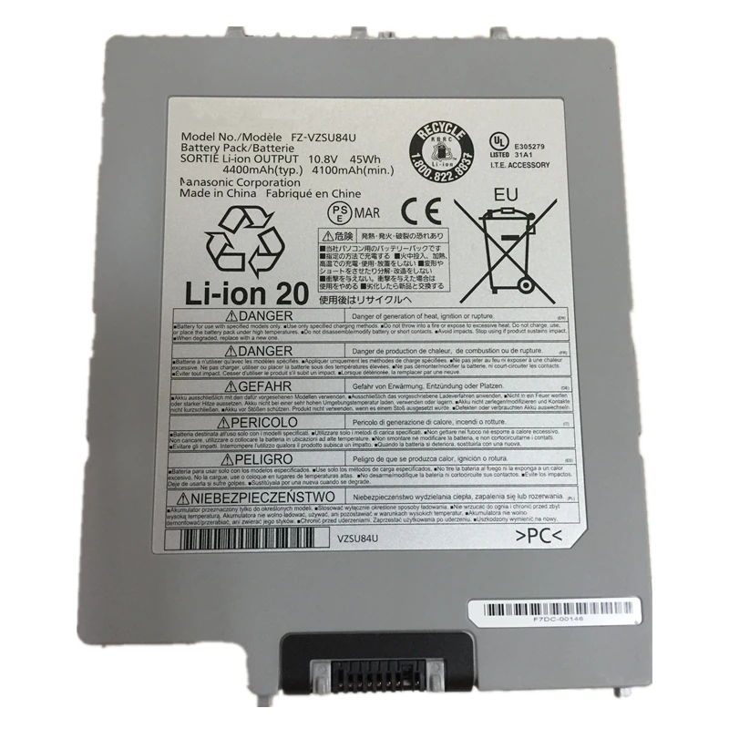 Batteria Per Laptop Originale Fz-Vzsu84U Vzsu84R Vzsu84Ur Vzsu84A2U 45Wh Per Panasonic Fz-G1 Toughbook Fz-Vzsu88U Vzsu96U G1Aabdxer