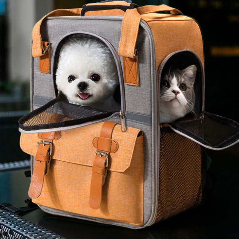 

Breathable Mesh Pet Carriers, Dog Backpack, Large Capacity, Cat Carrying Bag, Outdoor Travel, Pet Supplies, Foldable, 0- 10 kg