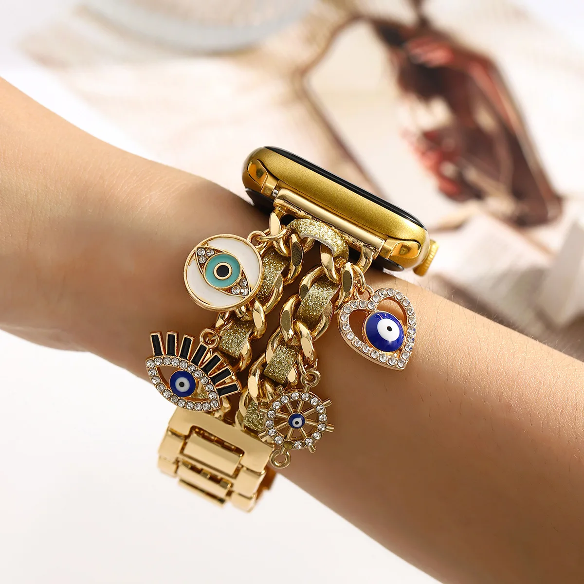 Luxury Metal Strap for Women's Smartwatch Bracelet