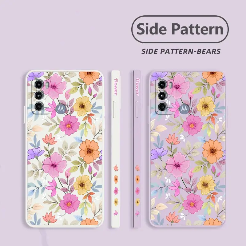 Colorful Flower Silicone Phone Case Cover
