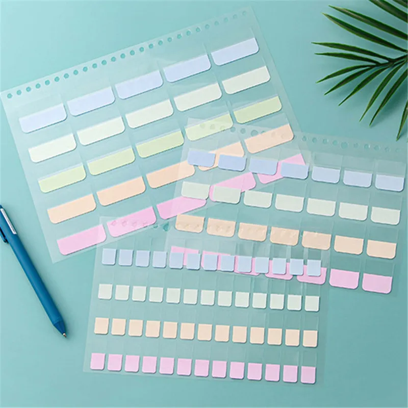 4Pcs A5 B5 Transparent Sticky Notes Self-Adhesive BookMarkers  Annotation Reading Book Clear Tab Kawaii Cute канцелярия 3