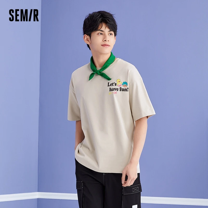 

Semir Short Sleeve T Shirt Men Street Style New Summer Oversize Couple Fashion