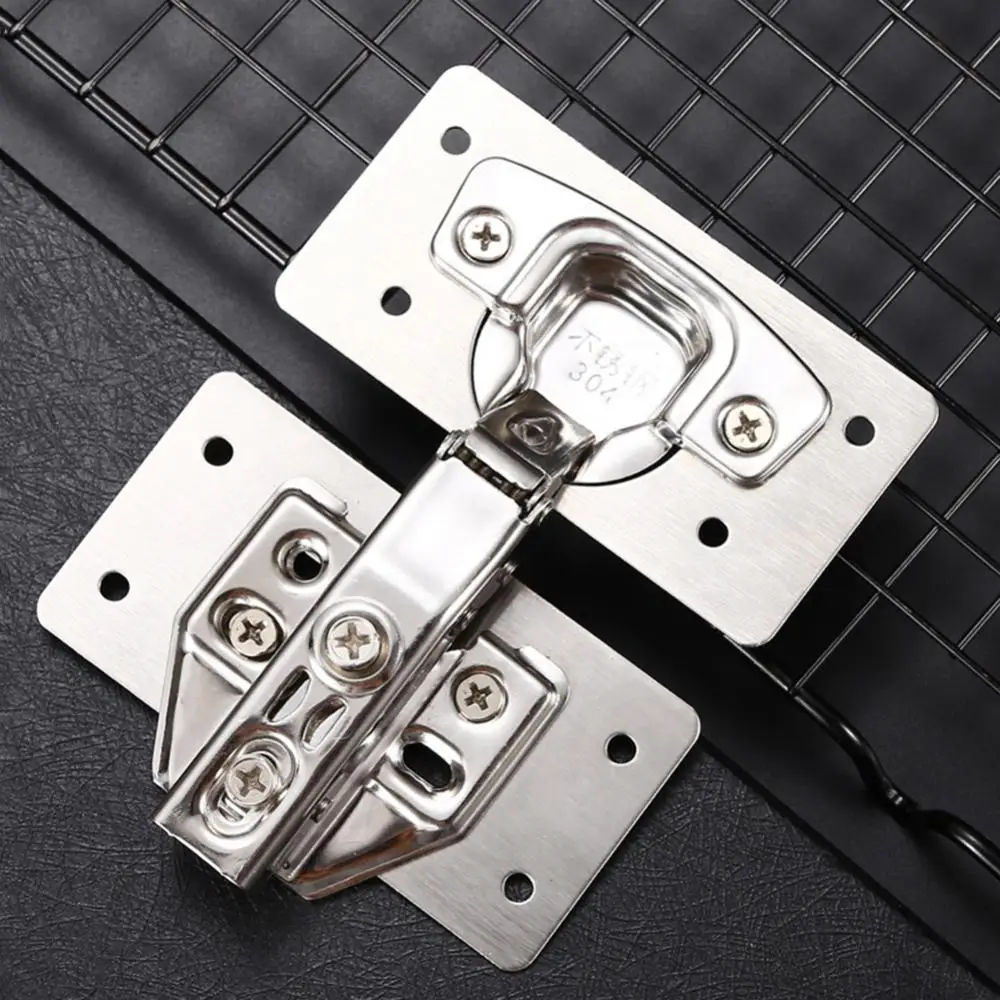 Description Picture 3 of itemStainless Steel Hinge Repair Plate For Cabinet Furniture Hinges Mounting Plate For Kitchen Cupboard Door Fixing Screws Hardware