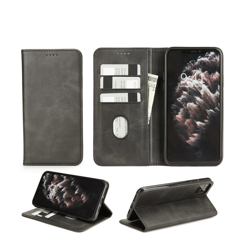Magnetic Flip Leather Wallet Phone Case for Iphone 14 13 Pro Max 12Pro Xs Max 11 15Pro Max Xr 78plus Business Luxury Wallet Case
