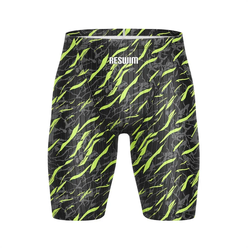 New Surf Swim Jammer Swimsuit Shorts Men's Swimming Trunks Athletic Training Swimwear GYM Lycra Quick Dry Beach Jammers Swimsuit