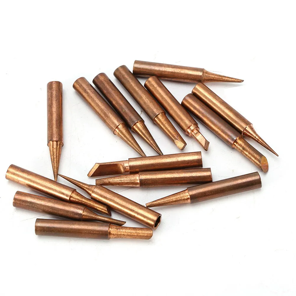 15pcs/set Lead-free Copper 900M-T Iron Solder Tip For 936,937,938,969,8586 Soldering Station lead-free lead-free lead-free welding hoods for sale