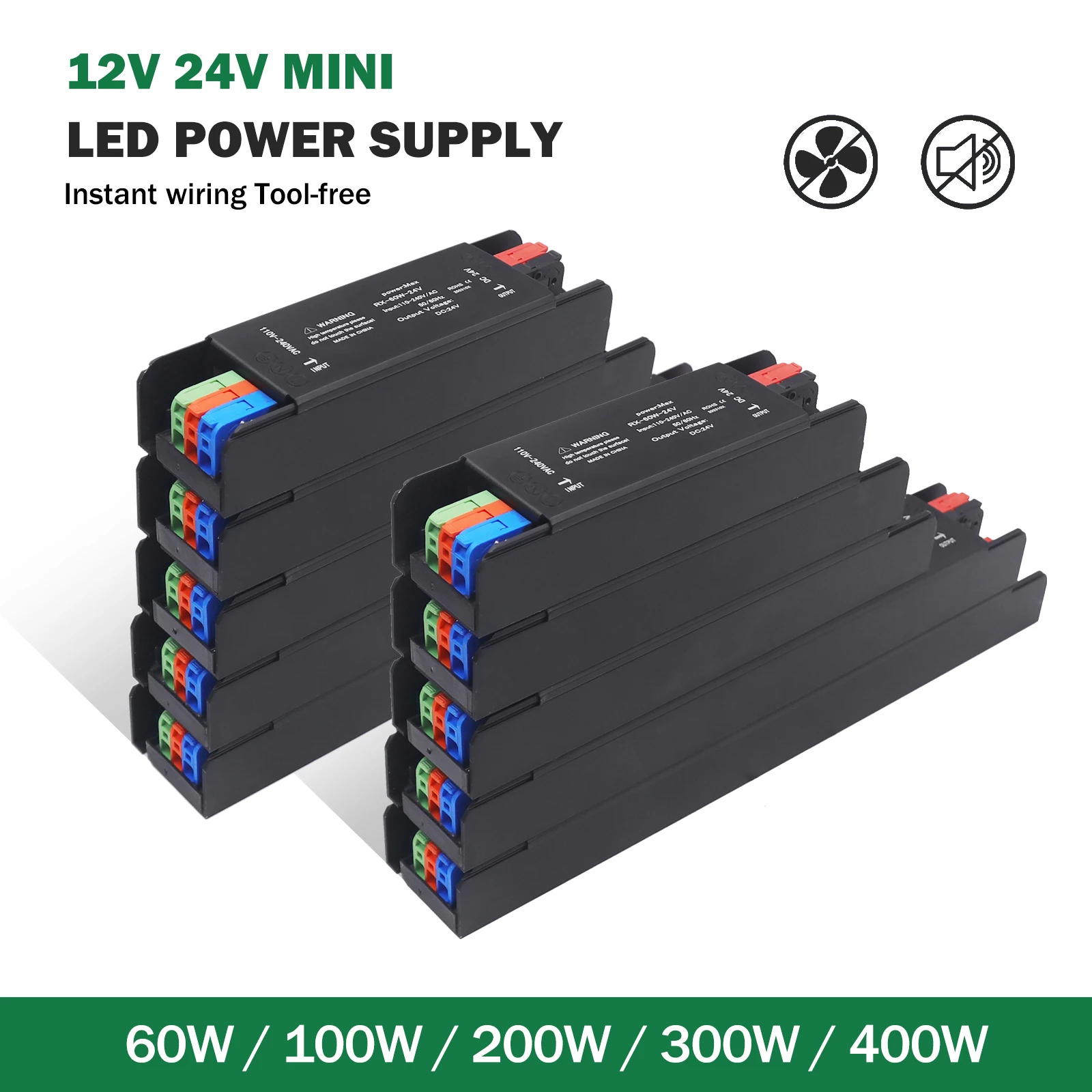 AC 110V 220V DC12V 24V Led 전원 공급 장치 어댑터 변환기 스트립 라이트 드라이버 60W 100W 200W 300W 400W 조명 변압기