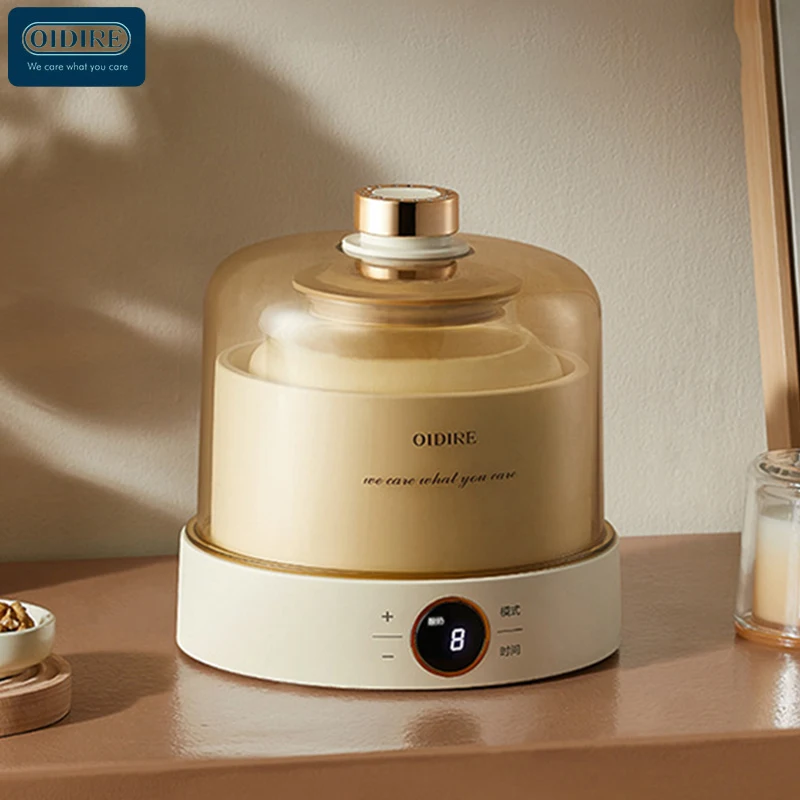 OIDIRE Yoghourt Machine Automatic Glass/Stainless Steel Liner Yogurt Maker Machine Home Yoghourt Container Mini Tank Appliances