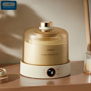 Macchina per yogurt OIDIRE Macchina automatica per yogurt con rivestimento in vetro/acciaio inossidabile Contenitore per yogurt domestico Mini serbatoio 1