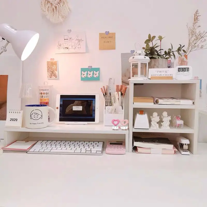 여아 기숙사, 침실, 노트북, 선반, 보관 선반, 브래지어 장식 및 배치용 책상 높이 선반