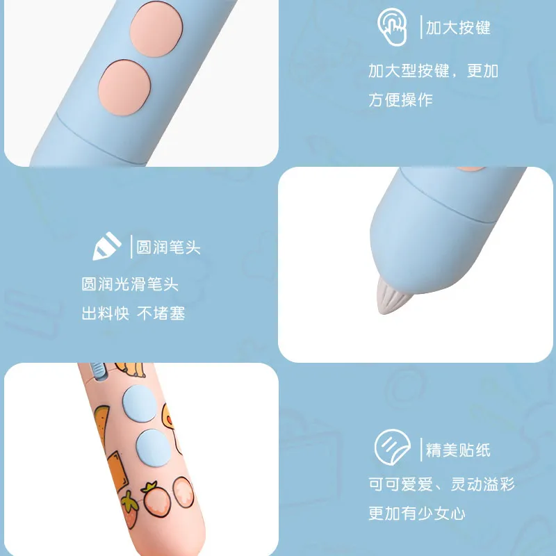 Luxmoc Low Temperature 3d Printing Pen Children's Creative 3D Stereoscopic Drawing Pen Long Endurance DIY Graffiti Models 3D