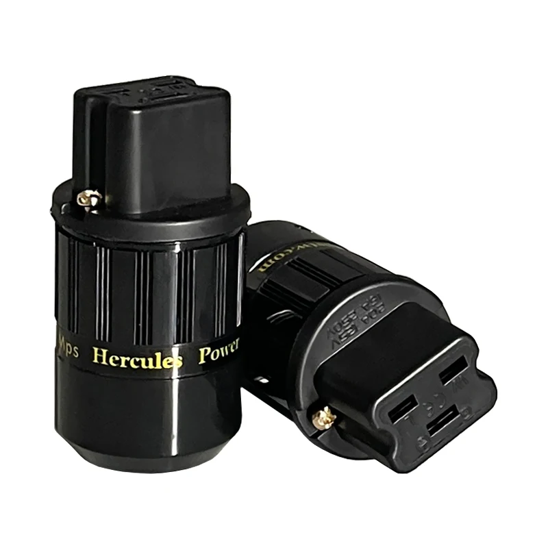 

HiFi MPS Hercules-20A HiFi Разъем шнура питания 24K позолоченный Женский Разъем питания Разъем для усилителя розетка 125V ~ 250V сделано в Тайване