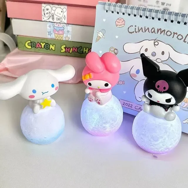 Sanrio Hello Kitty Kuromi Cinnamoroll Night Light Glowing Children