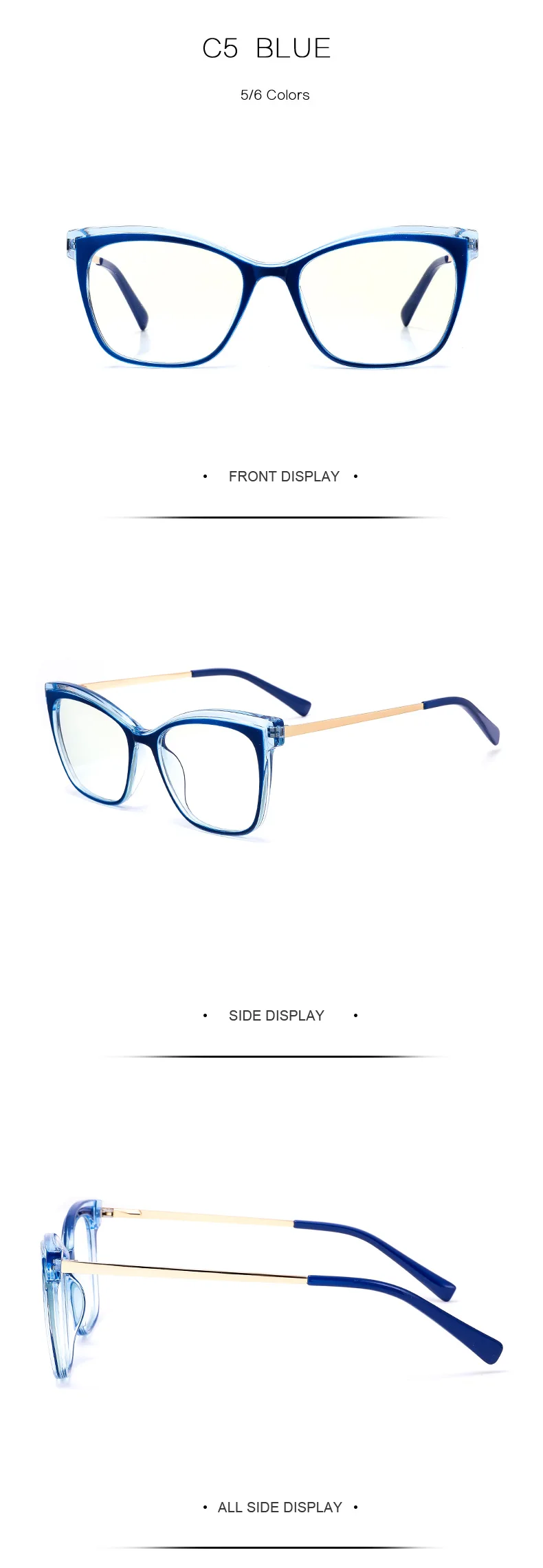 clear blue light glasses Woman's Eyeglasses Men Blue Light Blocking Glasses Men's Frame Prescription Optical Lenses for Women Anti Eyewear Lunette blue light filter glasses