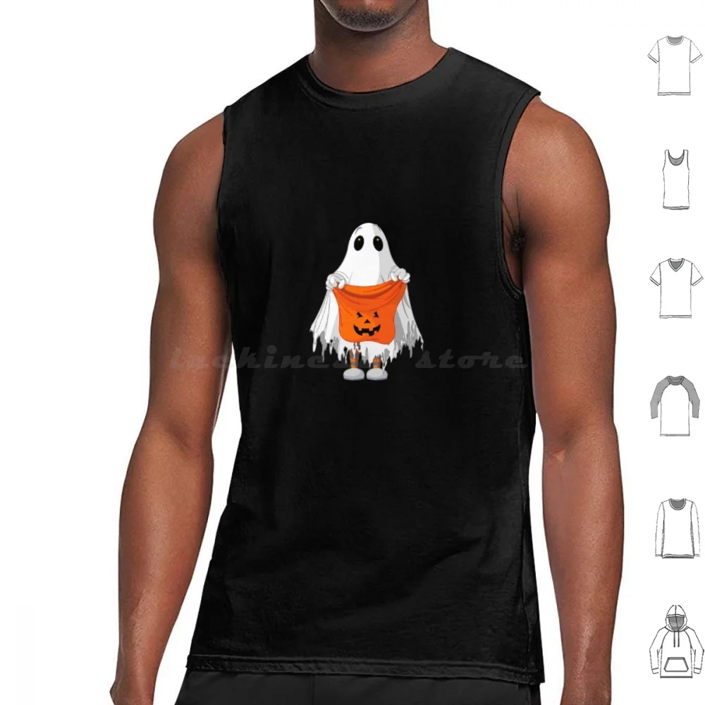 Ghost Tank Tops Stampa Cotton Ghost Spooky Cute Halloween Simon Ghost Rachel Mw2 Dark Sheet Ghost Sheet Spaventoso Darkness The