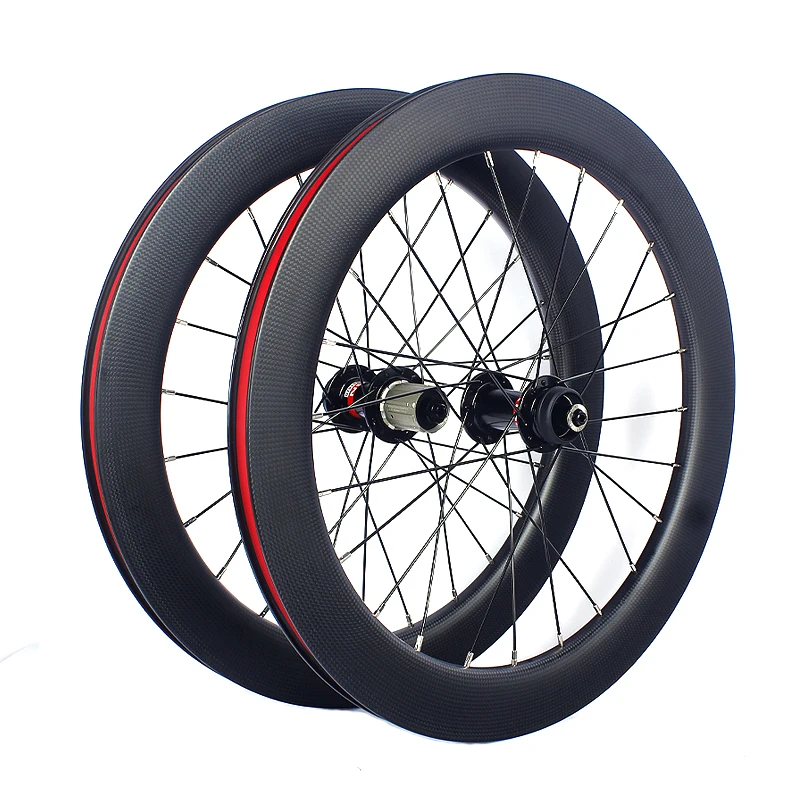 Novatec-Carbon Fiber Bicycle Wheelset, Disc Brake, Centre Lock, 40, 451, 50mm, 24H, 100x135mm Fold Bike Wheel Set, D791, D792, 2