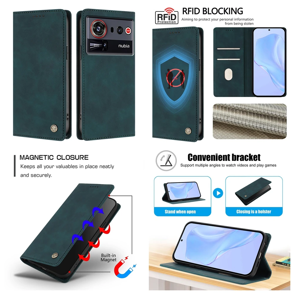 Premium RFID Blocking Genuine Leather Wallet Case
