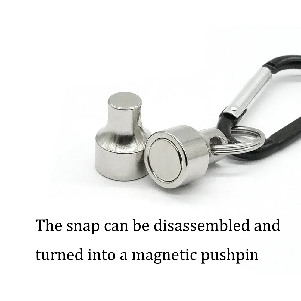 Super Strong Neodymium Magnets Fishing Magnetic Tool Release Holder Fly Fishing Retractor Keychain Carabiner Magnet Clip