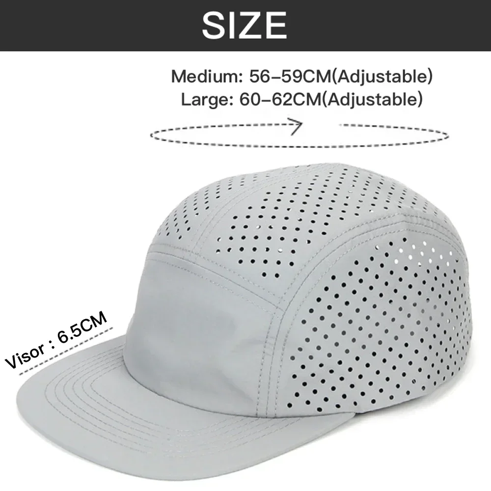 Baseball Cap 59cm Head Size Big Size Panel Cap For Men Lightweight
