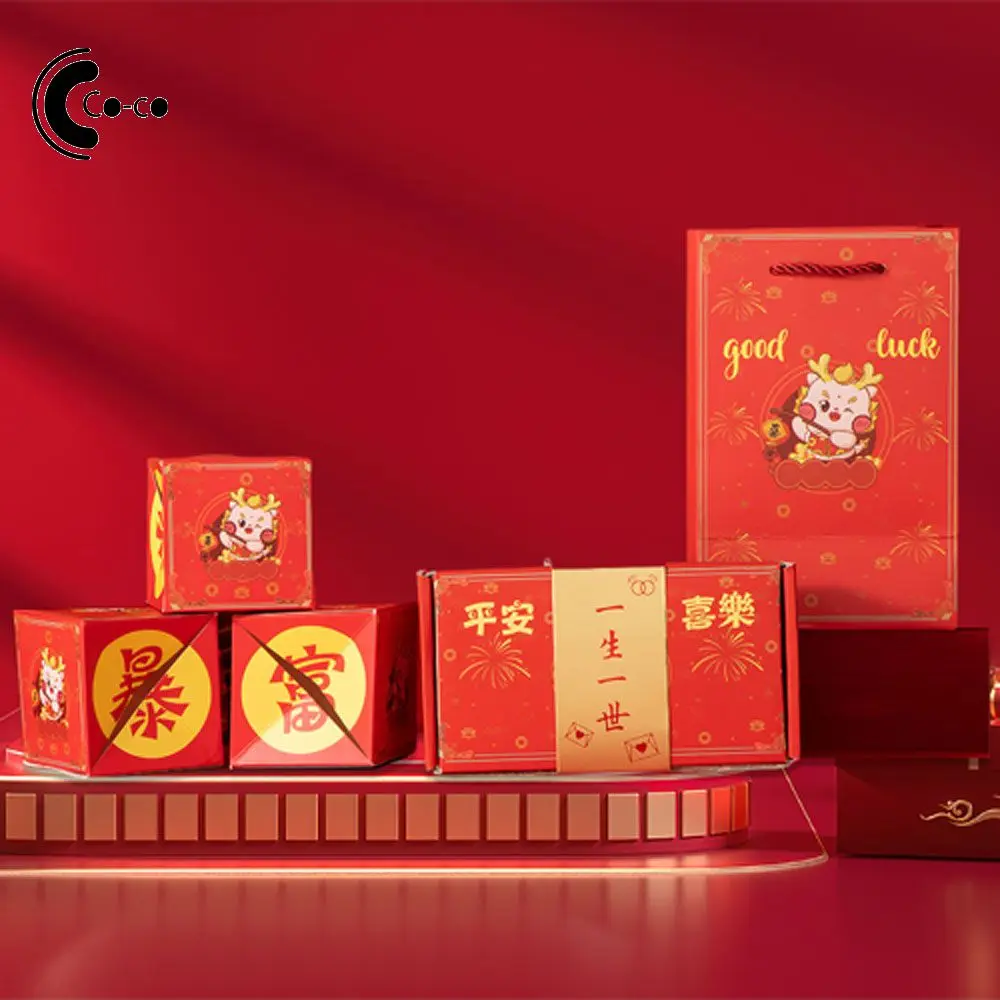 

Креативный красный складной конверт, красный праздничный конверт, товары для дома, взрывобезопасный красный конверт-сюрприз, креативные узоры F