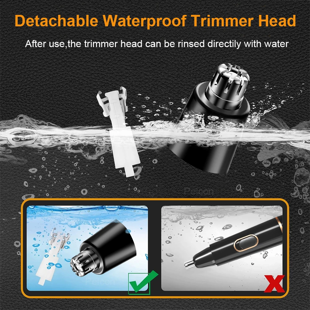 Nose Hair Trimmer Rechargeable Trimmer for Men Nose Hair Removal Painless Nose Trimmer for Ears Electric Nose Hair Clipper