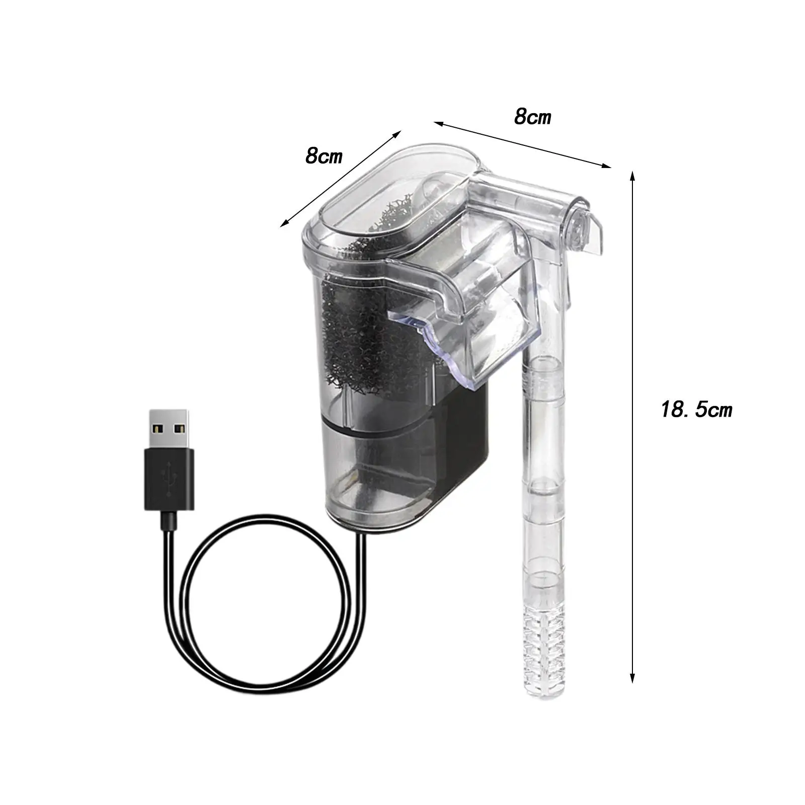 Aquarium Hang on Filter Power Waterfall for Freshwater Saltwater Tank Filter
