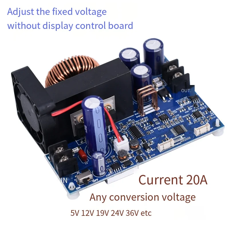 

High Current DC Voltage Converter Buck Module 48V24V To 12V5V 20A Constant Voltage Constant Current Rechargeable Battery