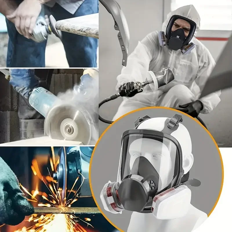 6800 Gas Mask Spray Painting Pesticide Spraying Chemical Dust-proof Toxic Comprehensive Cover Fire Protection