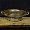 Antique Bronze Ware Collection Round Fruit Plate Dinner Snacks Candy Plate Home Restaurant Retro Decorative Bronze Ornaments 1