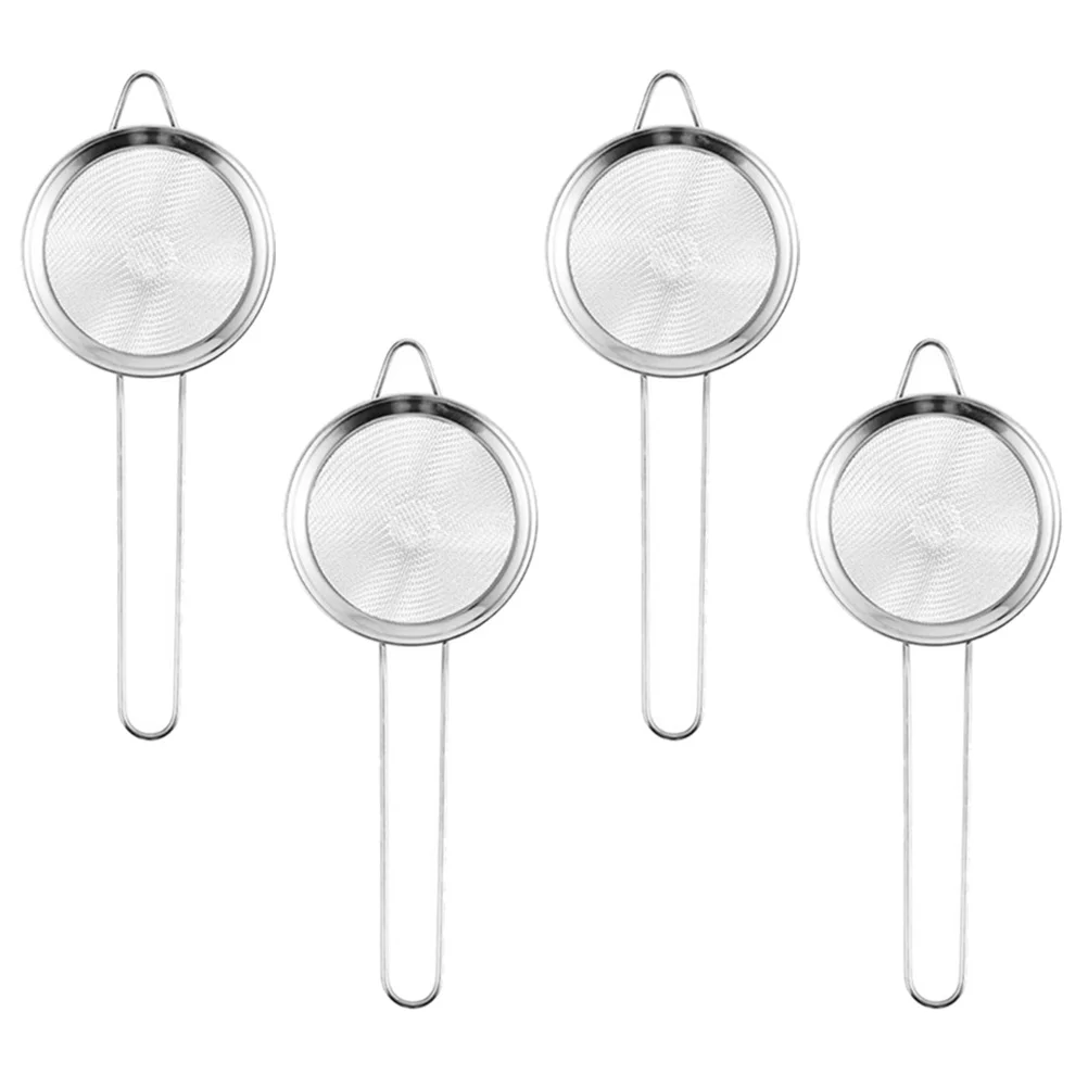 

Stainless Steel Small Strainer Cocktail Fine Strainer For Cocktails Tea Coffee Drinks Bar Strainer Tool 4