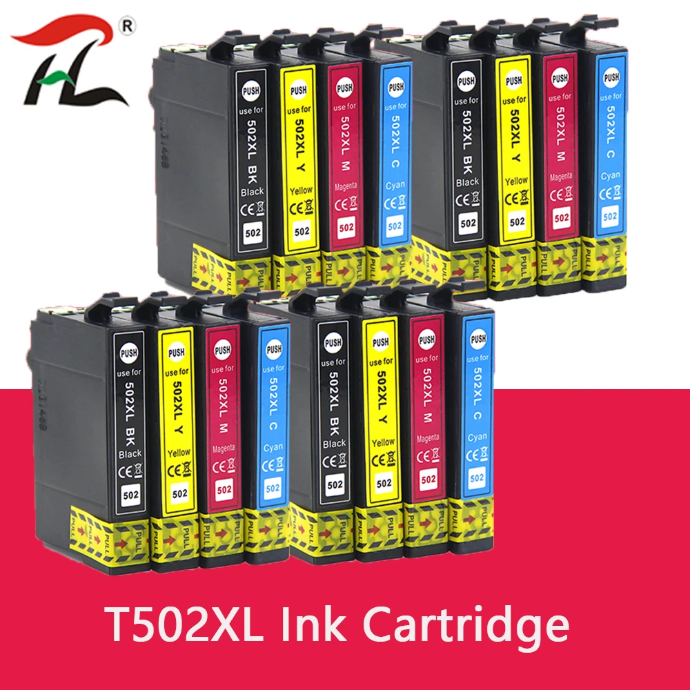 T502XL 502 502XL full Ink Cartridge with Chip Compatible for epson XP5100 xp5105 WF2860 WF2865 printers epson printer cartridges