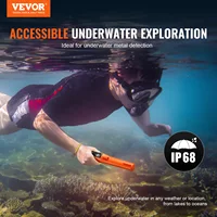 VEVOR Metal Detector Pinpointer IP66/IP68 Waterproof Handheld Pin Pointer Wand 1.96"/4.5" Detection Depth 3 Modes for Detecting 2