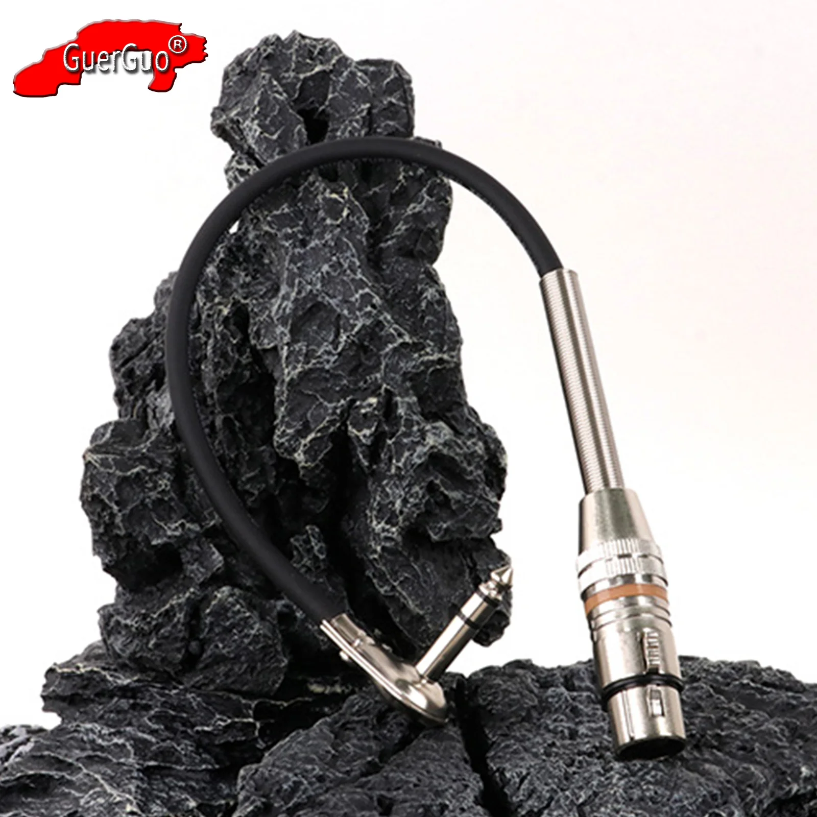 Symmetrische xlr-Buchse zum rechten Winkel 6,35 Zoll trs Mikrofon kabel, mm Stereo-Stecker auf 3-polige xlr-Buchse für Amp-Mixer-Gitarre