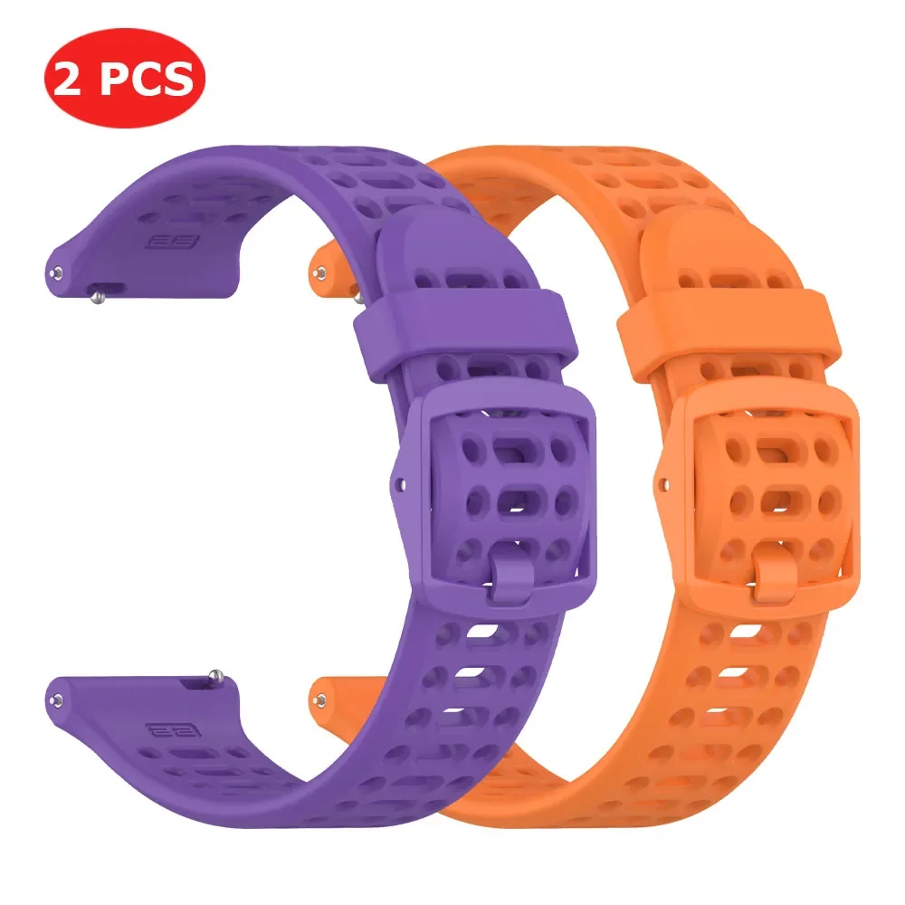 Silicone Sports Bracelet - Universal Smartwatch Strap (20/22mm)