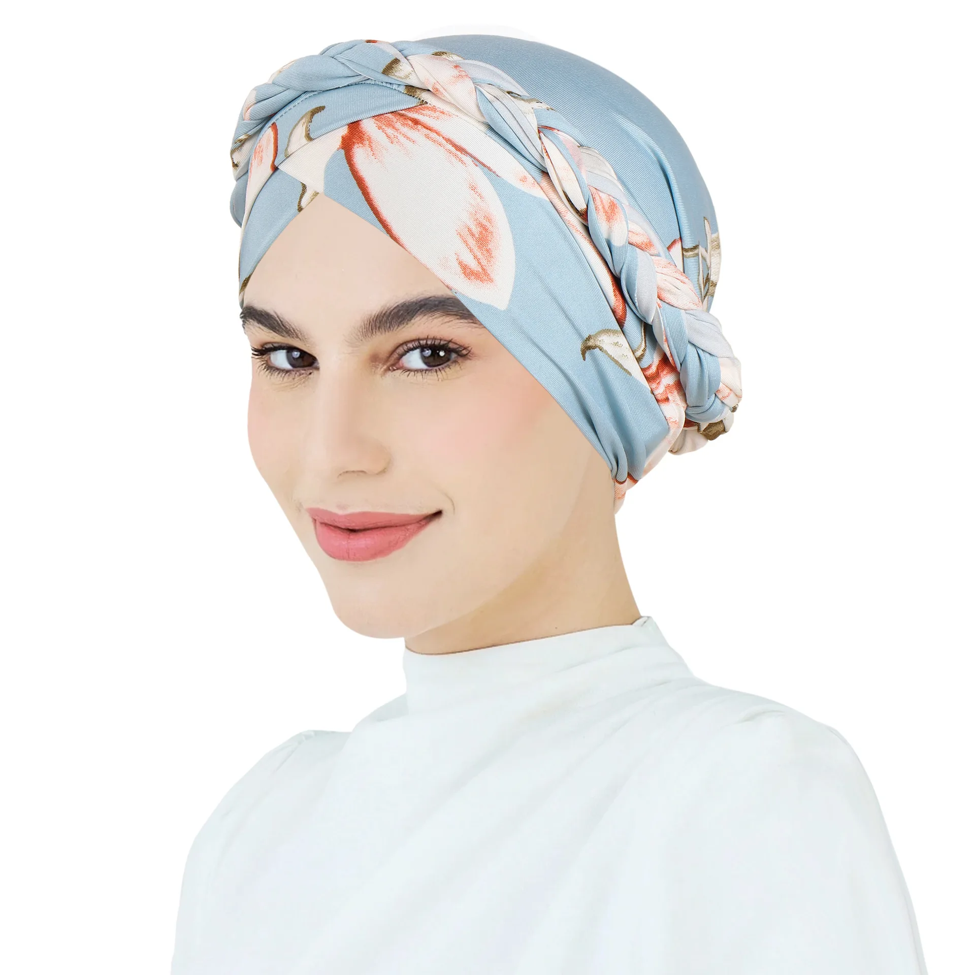 Berretto Turbante Intrecciato In Tessuto Scuba Per Donna Cappello - Foto 4