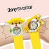 Good Quality Cheap Children's Watches Slap Circle Bracelet Cartoon Dinosaur Kids Watch Toys Street Vendors Selling Goods Clock 2