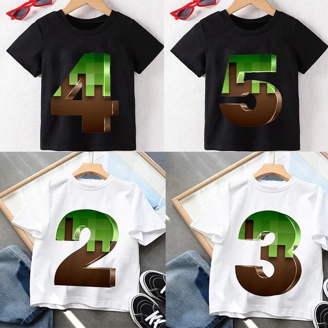 Introducing the New Happy Birthday Baby Kids Cartoon Print T-Shirt